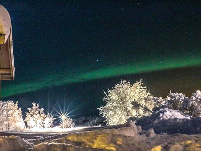Rollstuhlgerechte Unterkunft - Unterkunftsart: Ferienwohnung - The Northern lights can be seen on a regular basis when skies are clear and mother nature is kind. They are very special. - The Friendly Moose Lapland