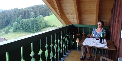 Rollstuhlgerechte Unterkunft - Schwarzwald - Ein weiterer Balkon mit Südausrichtung - Mooshof