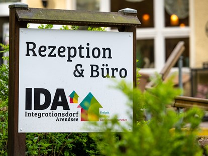 Rollstuhlgerechte Unterkunft - Unterkunftsart: Ferienwohnung - Rezeption - IDA Integrationsdorf Arendsee