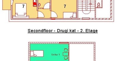 Rollstuhlgerechte Unterkunft - Meer - 2. + 3. Stock - DeltaS Appartmani - Rollstuhl und Behindertengerechte Apartments Rab - Kroatien